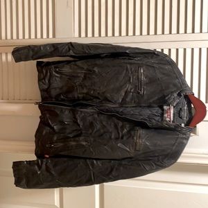Levi’s brown leather jacket